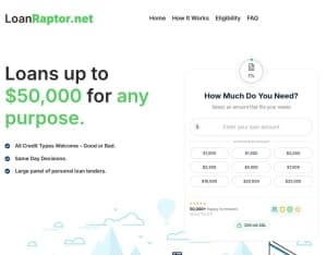 Loan Raptor Revshare Creative required