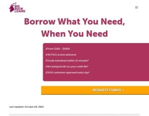 Big Buck Loans Revshare Creative required