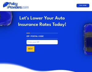 Policy Providers · US, 6 am/11PM EST, Display,Social, native, sms
