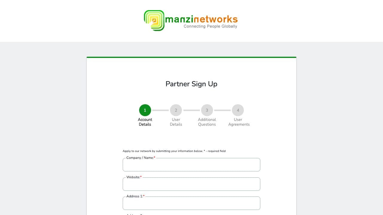 ManziNetworks homepage