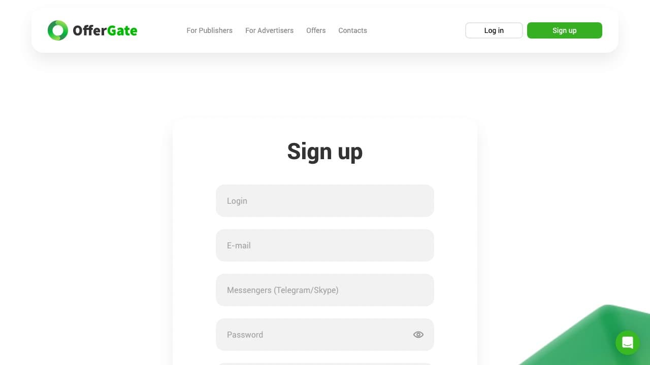 OfferGate homepage