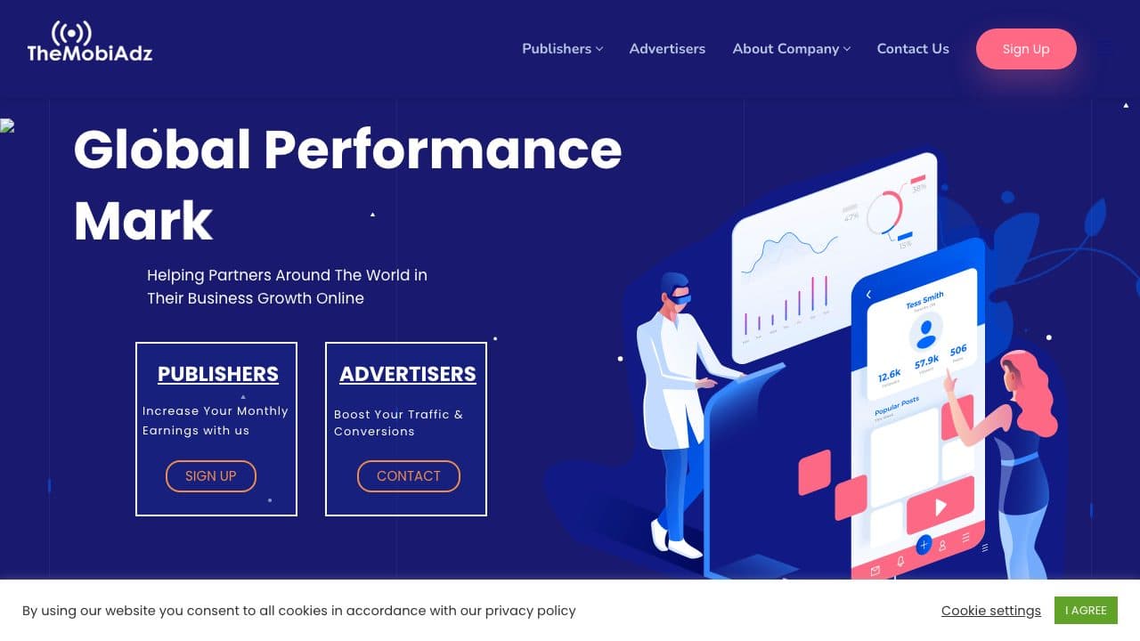 Themobiadz homepage