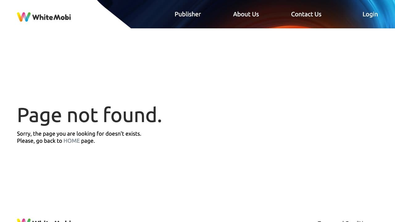 WhiteMobi homepage